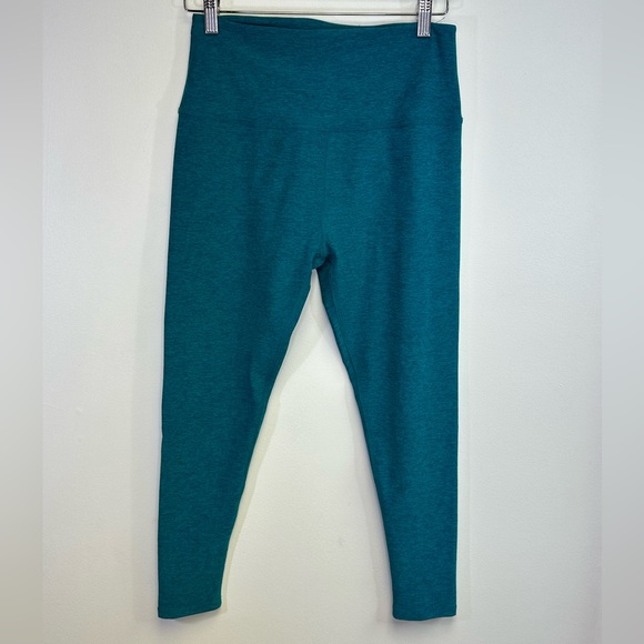 BEYOND YOGA Spacedye Caught In The Midi High Waisted Legging Blue Green Teal XL